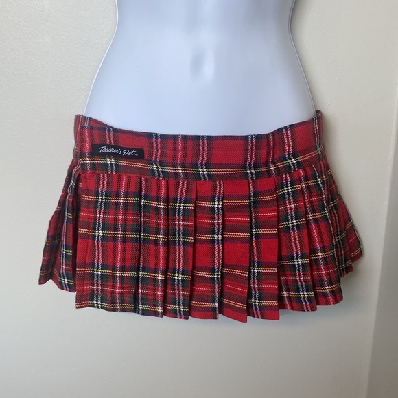VNTG SEXY,PLAID,WRAP,PLEATED,VELCO,RIP OFF,SCHOOL GIRL,NAUGHTY,PREPPY EDUCATION - Picture 4 of 12